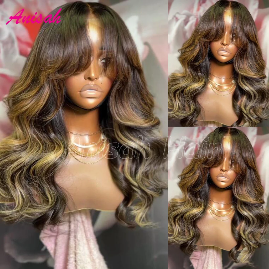 Glueless Highlight Body Wave Wig Human Hair Brazilian Ombre Colored 13x4 Transparent Lace Frontal Wig For Women
Glueless Highlight Body Wave Wig Human Hair Brazilian Ombre Colored 13x4 Transparent Lace Frontal Wig For Women