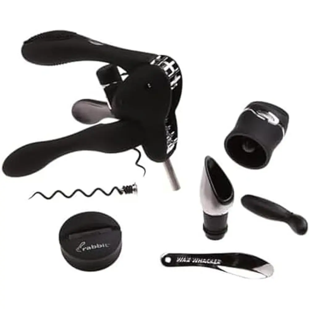 6-Piece Wine Opener Tool Kit, Black
6-Piece Wine Opener Tool Kit, Black