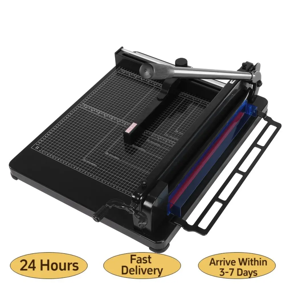 17inch Paper Trimmer Cutter with Double Safety Protection 400 Sheets Capacity for Cardstock Photos Office Classroom Studio
17inch Paper Trimmer Cutter with Double Safety Protection 400 Sheets Capacity for Cardstock Photos Office Classroom Studio