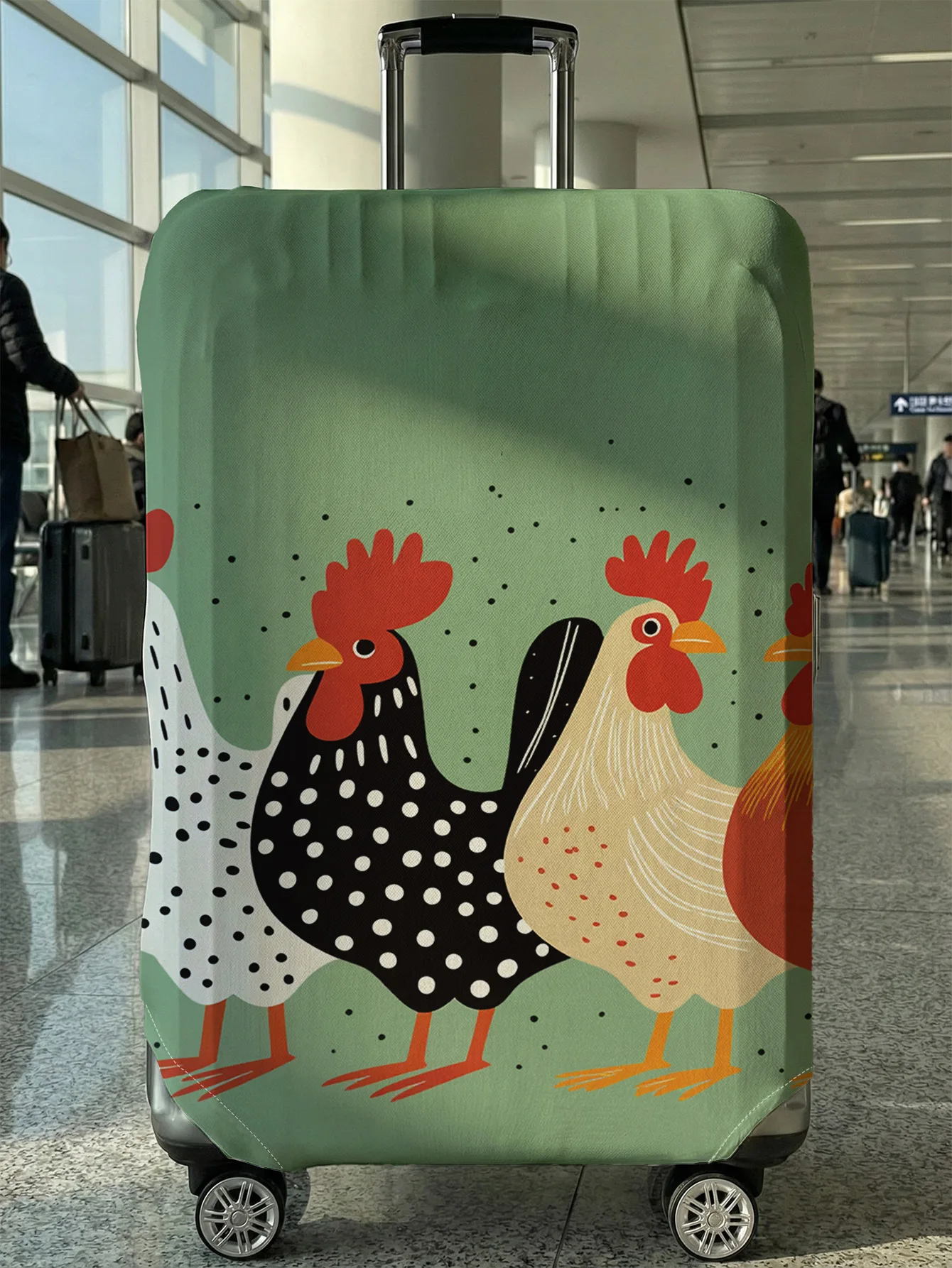 Chicken full printed luggage protection cover, suitable for 18-32 inch luggage covers, luggage handle gloves, travel accessories
Chicken full printed luggage protection cover, suitable for 18-32 inch luggage covers, luggage handle gloves, travel accessories