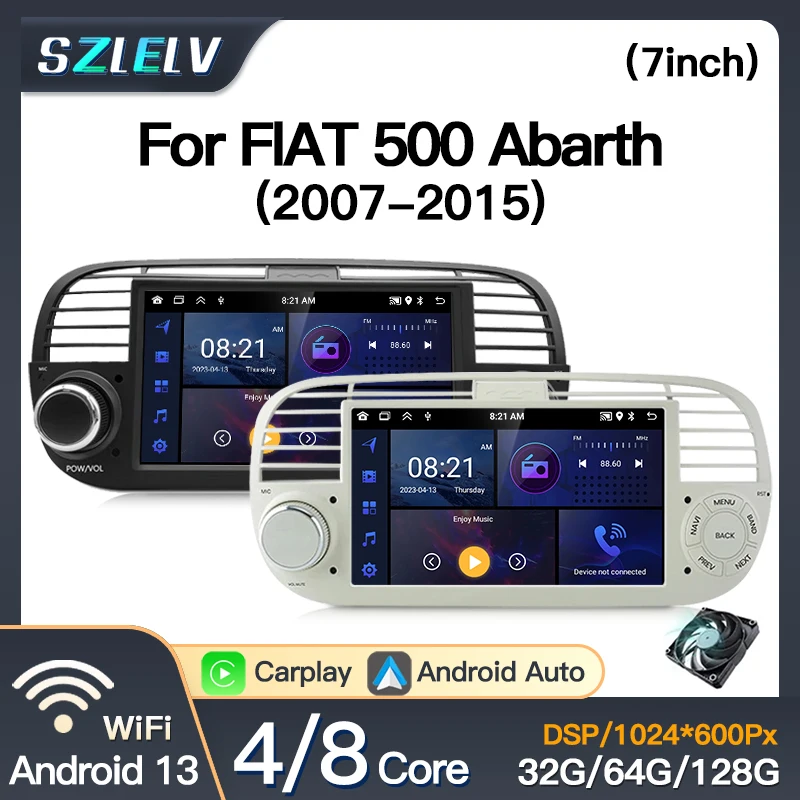 7" Android 13 For FIAT 500 Abarth 2007-2015 Wireless Carplay Car Radio Multimedia Player Wifi 4G Auto Stereo GPS Head Unit BT
7" Android 13 For FIAT 500 Abarth 2007-2015 Wireless Carplay Car Radio Multimedia Player Wifi 4G Auto Stereo GPS Head Unit BT