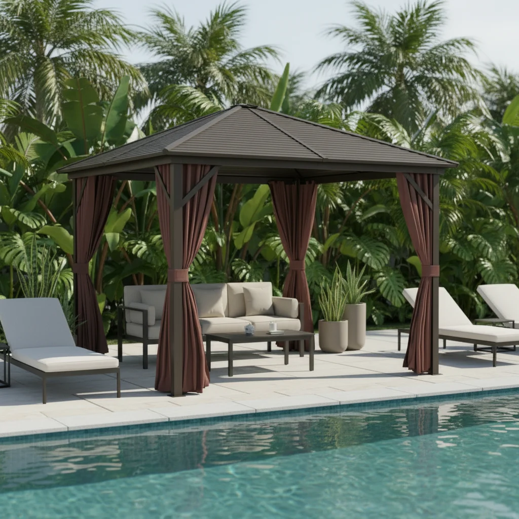 Customized 4x4 Aluminum Alloy Easily Assembled Rainproof Pergola Waterproof Outdoor Garden Hardtop Gazebo Tent For Backyard
Customized 4x4 Aluminum Alloy Easily Assembled Rainproof Pergola Waterproof Outdoor Garden Hardtop Gazebo Tent For Backyard