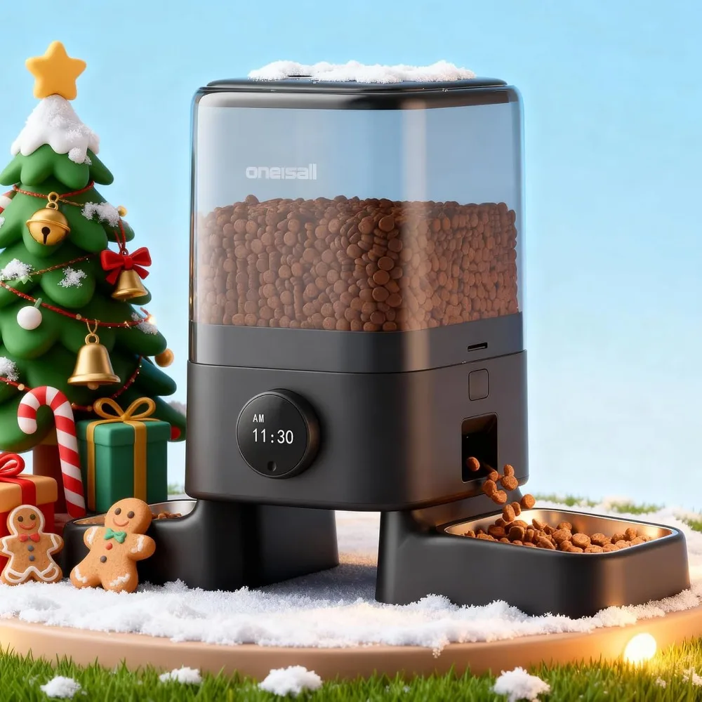 Automatic Cat Feeder for 2 Cats, 5L Capacity with Timed Feeding and Portion Control for Dry Food
Automatic Cat Feeder for 2 Cats, 5L Capacity with Timed Feeding and Portion Control for Dry Food