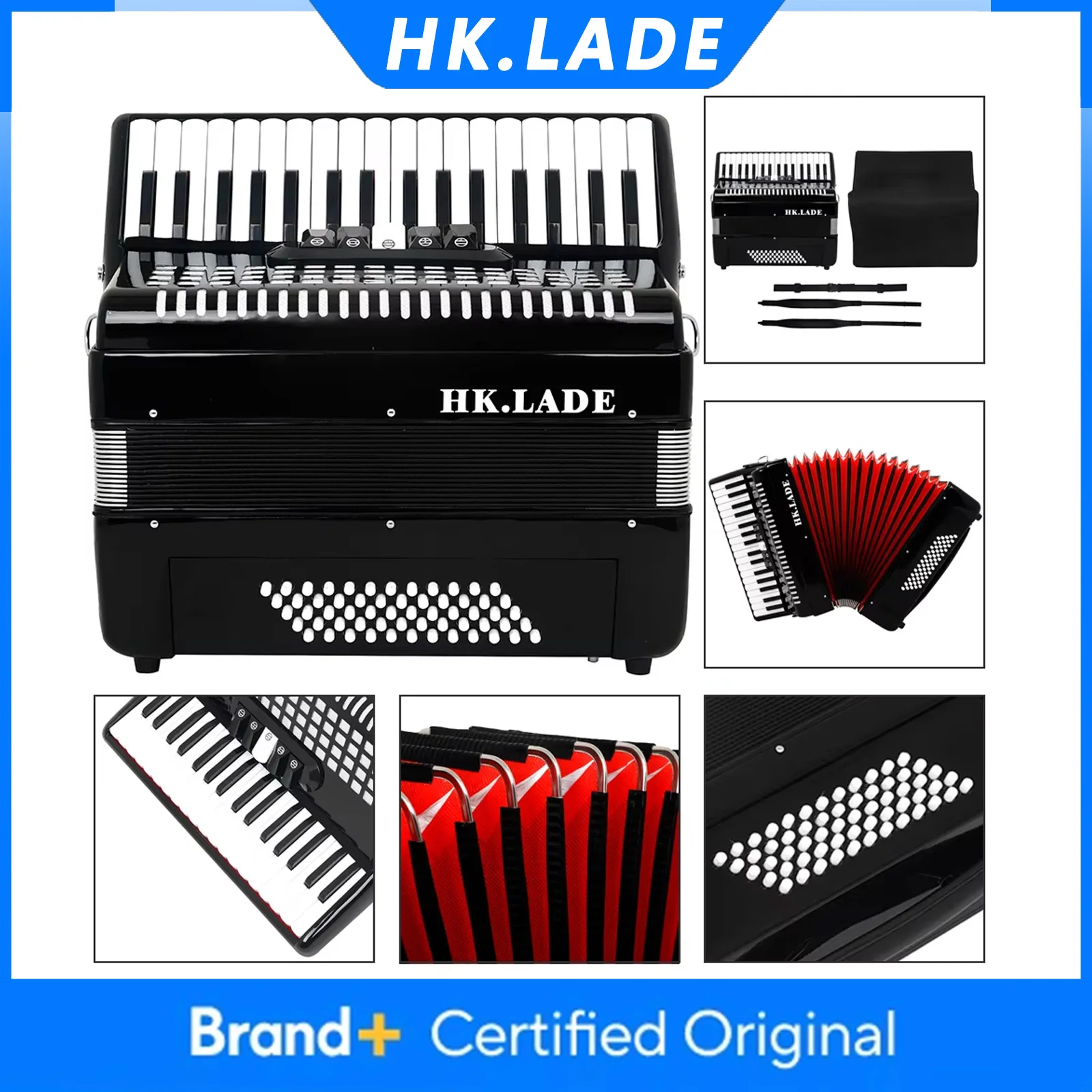 Аккордеон HK.LADE, 34 клавиши, 60 басов, с сумкой и ремнем, профессиональный клавишный инструмент для выступлений/обучения
Аккордеон HK.LADE, 34 клавиши, 60 басов, с сумкой и ремнем, профессиональный клавишный инструмент для выступлений/обучения