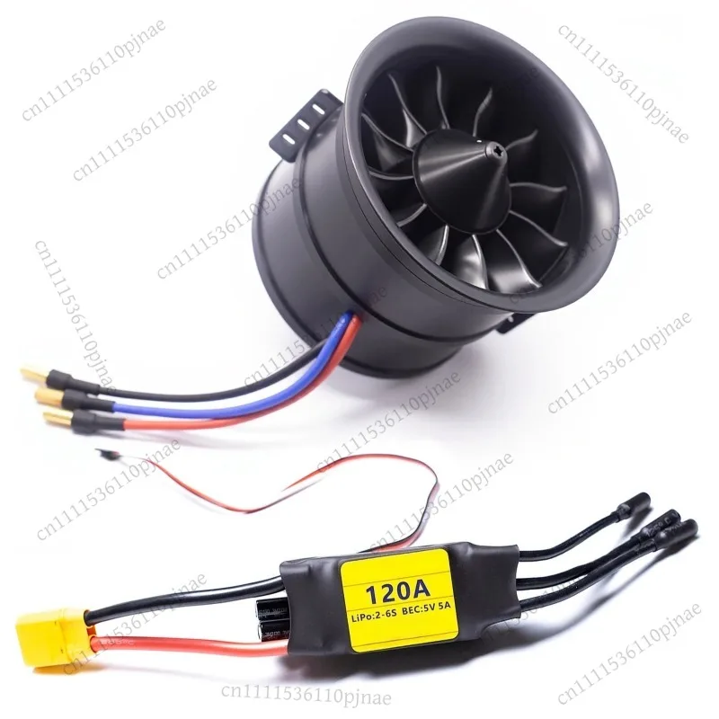 90MM EDF 6S 1450KV Electric Ducted Fan Jet Engine 12 Blades 2240G Thrust With 120A ESC for RC Model Aircraft
90MM EDF 6S 1450KV Electric Ducted Fan Jet Engine 12 Blades 2240G Thrust With 120A ESC for RC Model Aircraft