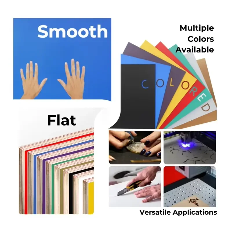 8Pcs Colored Plywood Sheets Basswood 300x300x3mm Ideal for DIY Crafts Engraving Ornaments Models Making Materials Printer Parts
8Pcs Colored Plywood Sheets Basswood 300x300x3mm Ideal for DIY Crafts Engraving Ornaments Models Making Materials Printer Parts