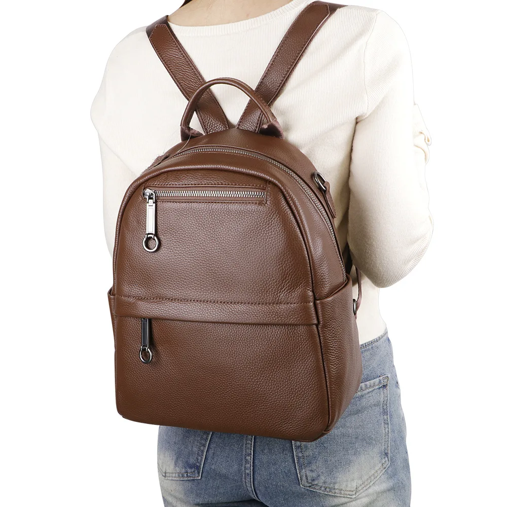 2025 new first layer cowhide women's backpack leather large capacity backpack fashion simple shoulder bag
2025 new first layer cowhide women's backpack leather large capacity backpack fashion simple shoulder bag