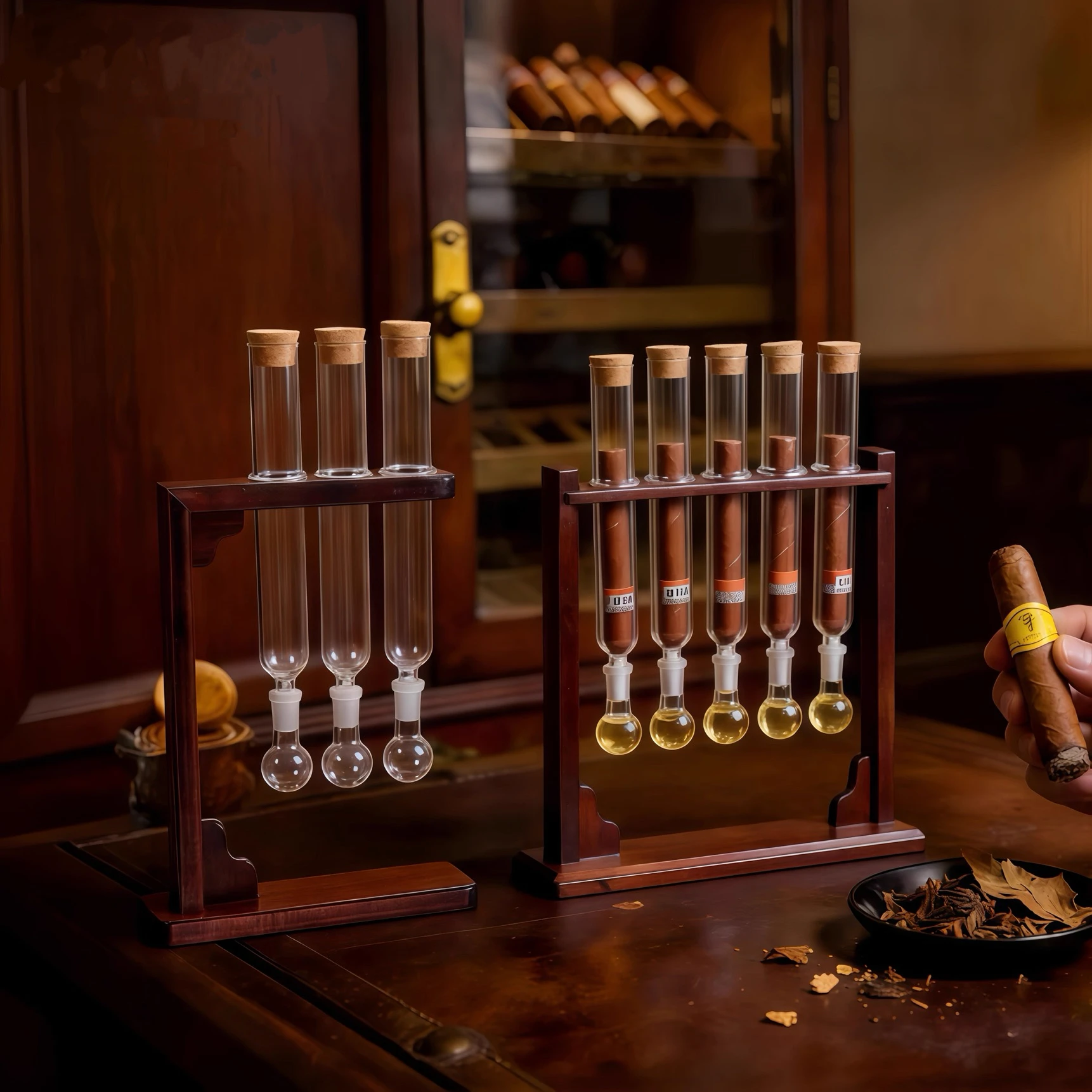 Элитная подставка для сигар из соснового дерева со стеклянным дисплеем, герметичная трубка для хранения сигар и ароматерапии.
Элитная подставка для сигар из соснового дерева со стеклянным дисплеем, герметичная трубка для хранения сигар и ароматерапии.