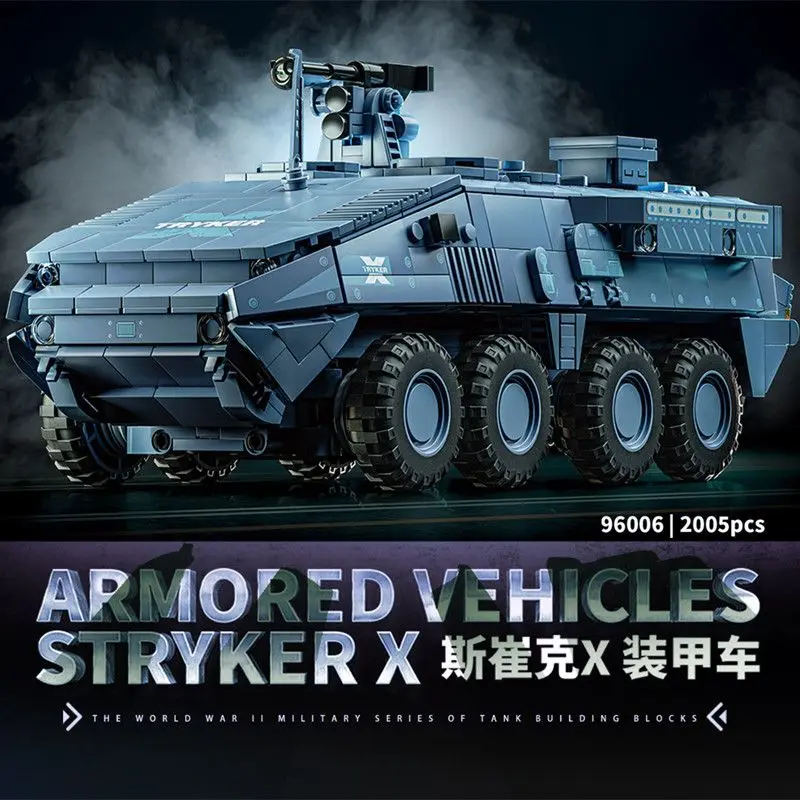 Бронированный колесный автомобиль Steck 8X8, высокоточная игрушка-конструктор в виде крупногабаритного танка Steck.
Бронированный колесный автомобиль Steck 8X8, высокоточная игрушка-конструктор в виде крупногабаритного танка Steck.