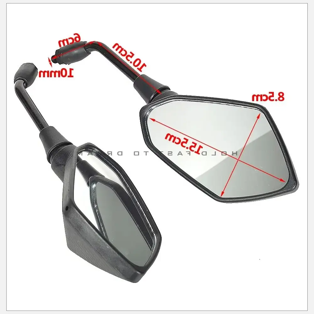 Motorcycle rearview mirror Suitable M10 Motorcycle Mirror Scooter Rearview Mirrors 10mm Carbon Look
Motorcycle rearview mirror Suitable M10 Motorcycle Mirror Scooter Rearview Mirrors 10mm Carbon Look