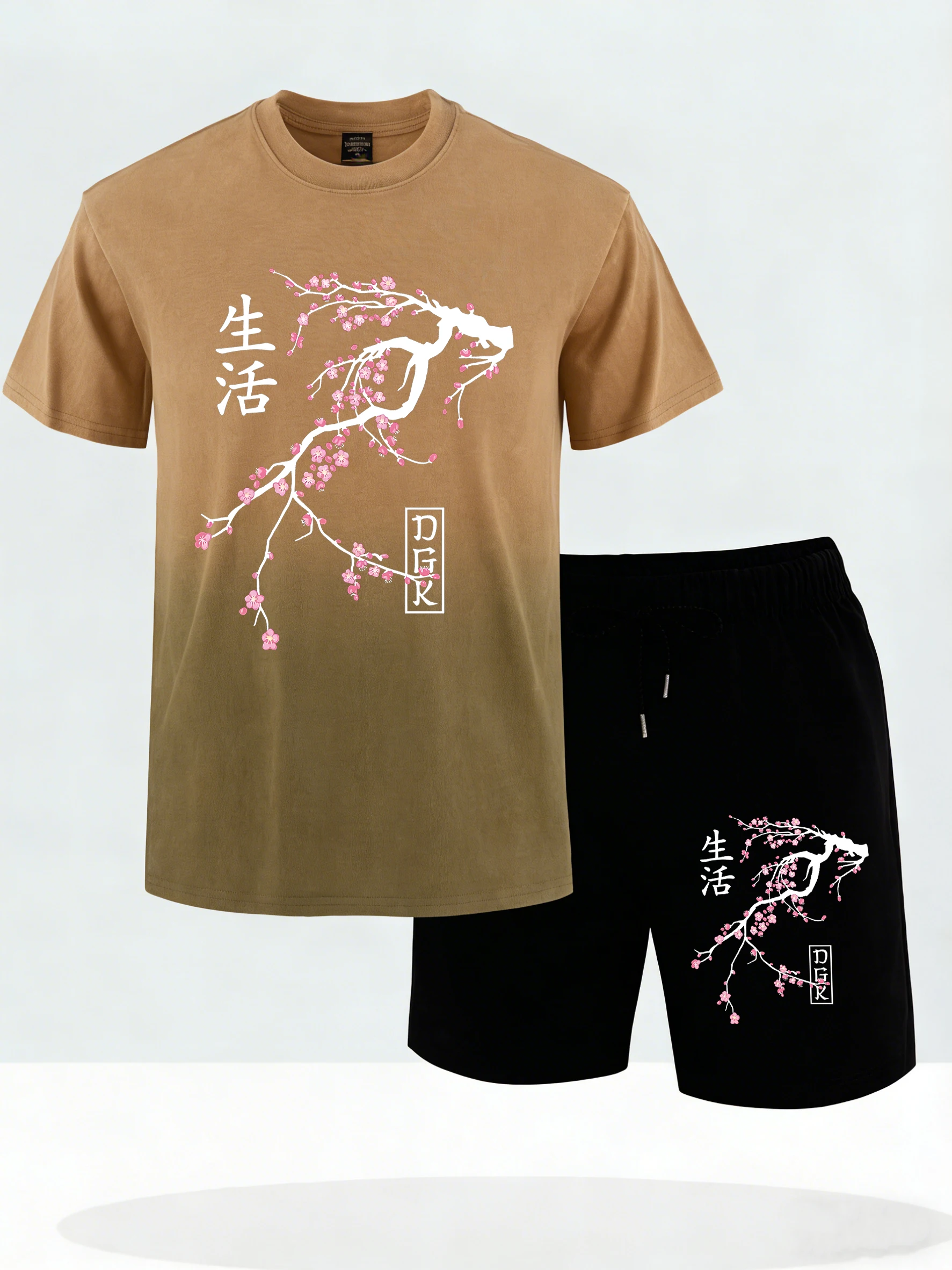 Cherry Blossoms And Life Chinese Characters Prints Man Casual Summer Tie-Dye T Shirt Set Breathable Comfy Tee Pocket Sport Pants
Cherry Blossoms And Life Chinese Characters Prints Man Casual Summer Tie-Dye T Shirt Set Breathable Comfy Tee Pocket Sport Pants