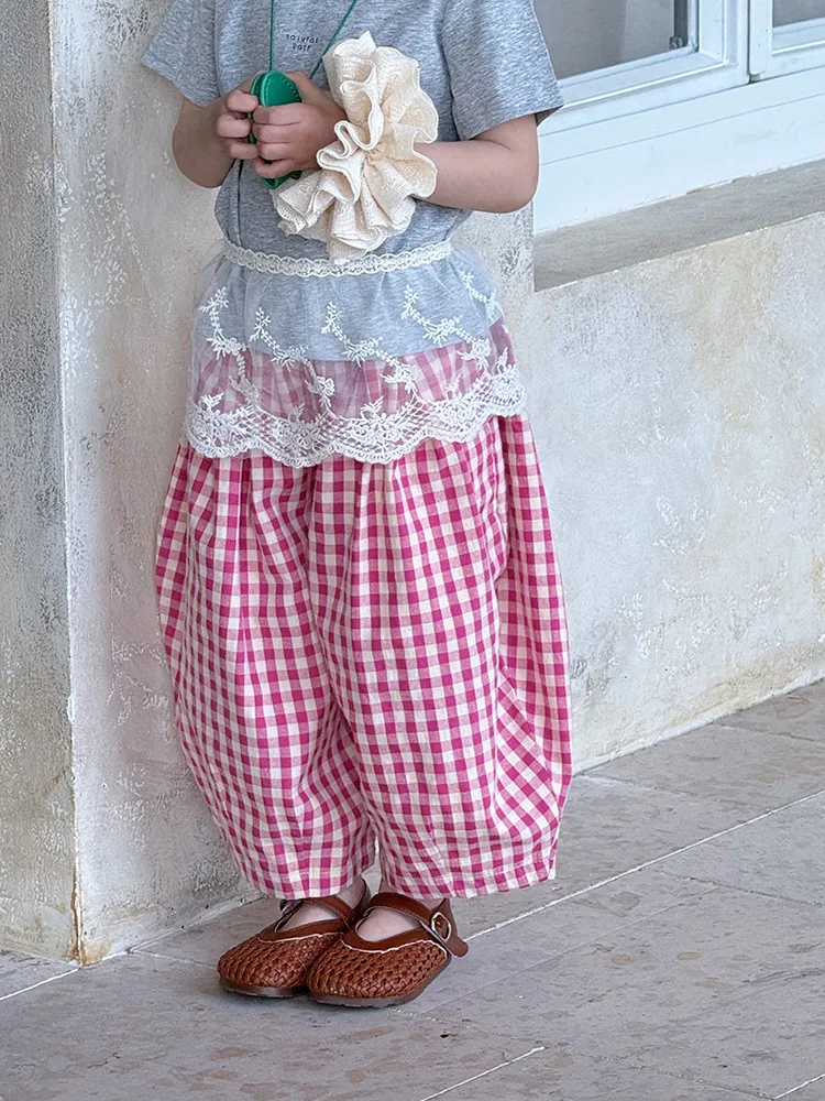 2025 Summer New Children Plaid Trousers Thin Breathable Girls Mosquito Resistant Pants Cotton Kids Harem Pants Boys Casual Pants
2025 Summer New Children Plaid Trousers Thin Breathable Girls Mosquito Resistant Pants Cotton Kids Harem Pants Boys Casual Pants
