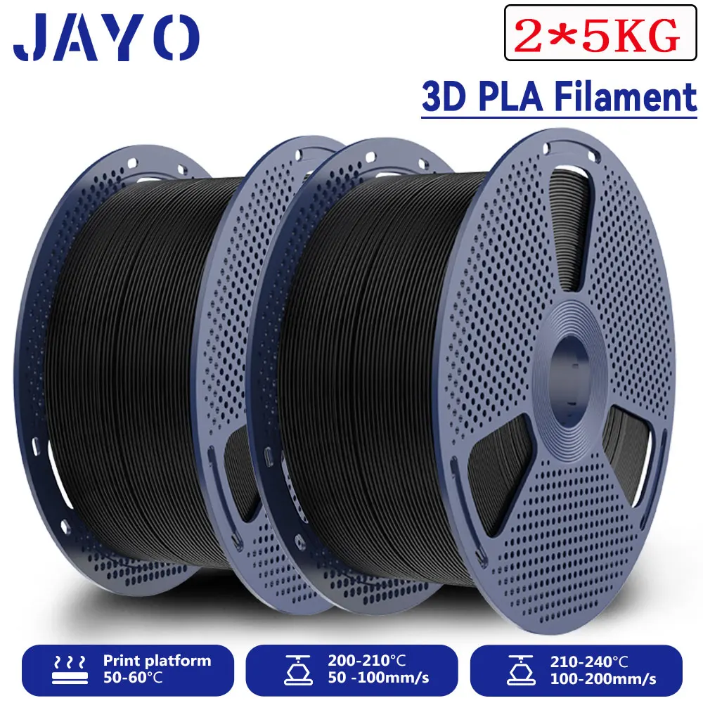 Нить для 3D-принтера JAYO PLA, большая катушка 2*5 кг и 1,75 мм, многоцветные материалы для 3D-печати PLA с аккуратной обмоткой для 3D-принтера FDM
Нить для 3D-принтера JAYO PLA, большая катушка 2*5 кг и 1,75 мм, многоцветные материалы для 3D-печати PLA с аккуратной обмоткой для 3D-принтера FDM