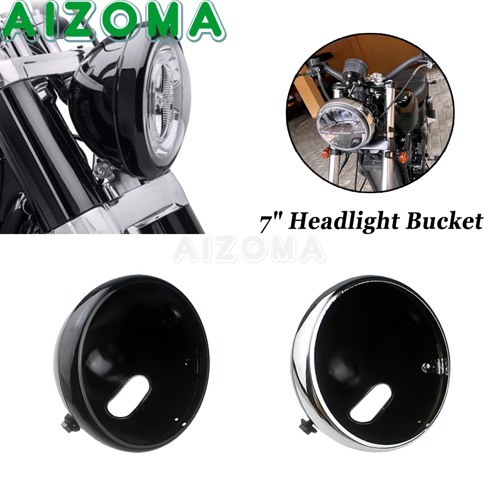 7" Headlight Bucket Motorcycle Front Round Headlamp Housing Shell For Harley Softail Dyna Touring Sportster Yamaha Suzuki Honda
7" Headlight Bucket Motorcycle Front Round Headlamp Housing Shell For Harley Softail Dyna Touring Sportster Yamaha Suzuki Honda