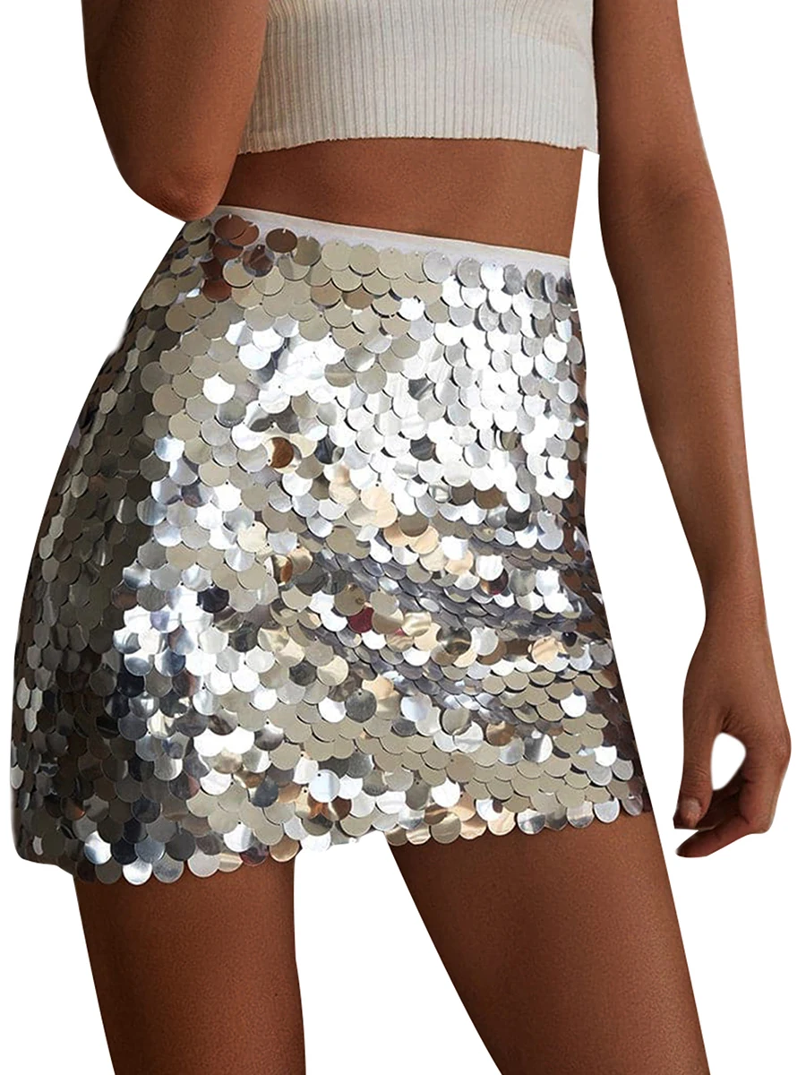 Women Sequin Mini Skirt Y2k Shiny Sparkly Bodycon Short Skirts Glitter Pencil Skirt Night Out Party Clubwear
Women Sequin Mini Skirt Y2k Shiny Sparkly Bodycon Short Skirts Glitter Pencil Skirt Night Out Party Clubwear