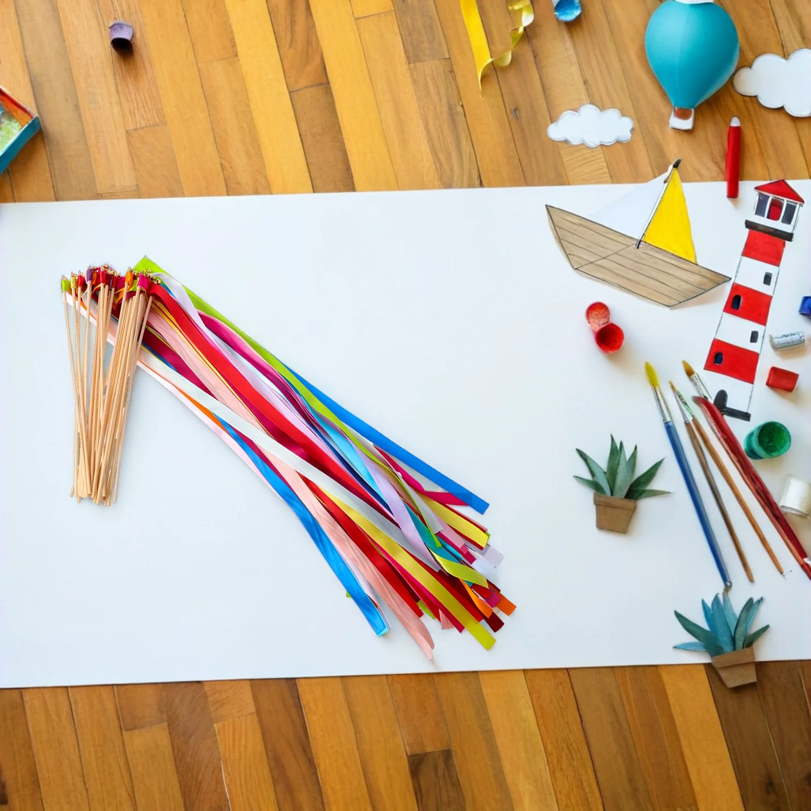 20Pcs Mix Color Fairy Wands Ribbon Streamer Sticks for Wedding Reception Student Games Class Activities Warm Interaction Party
20Pcs Mix Color Fairy Wands Ribbon Streamer Sticks for Wedding Reception Student Games Class Activities Warm Interaction Party