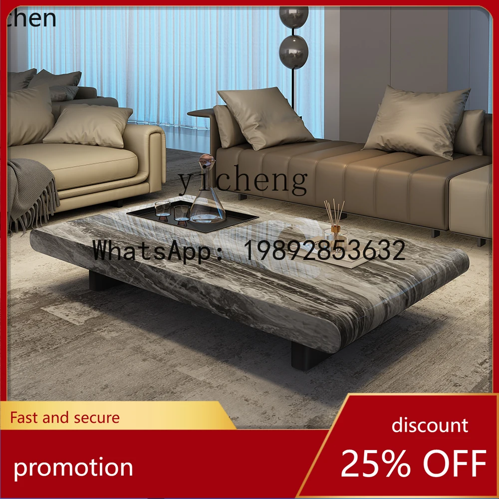 HT minimalist advanced sense modern simple living room household rectangular oval marble coffee table
HT minimalist advanced sense modern simple living room household rectangular oval marble coffee table