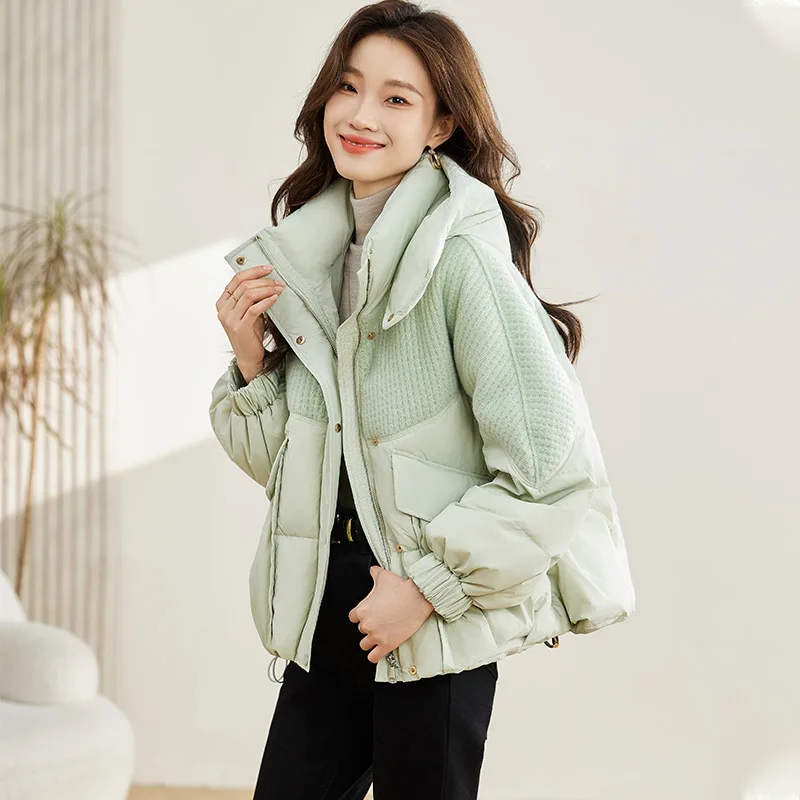 Winter New Down Coats Jacket for Women Patchwork Fashion Sweet Casual Down Jackets Thick Loose Warm Hooded Snow Outerwears
Winter New Down Coats Jacket for Women Patchwork Fashion Sweet Casual Down Jackets Thick Loose Warm Hooded Snow Outerwears