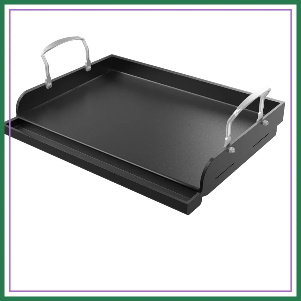 17"x13" Cast Iron Griddle for Gas Grill & Stove Top, Nonstick Flat Top Griddle for Camping
17"x13" Cast Iron Griddle for Gas Grill & Stove Top, Nonstick Flat Top Griddle for Camping