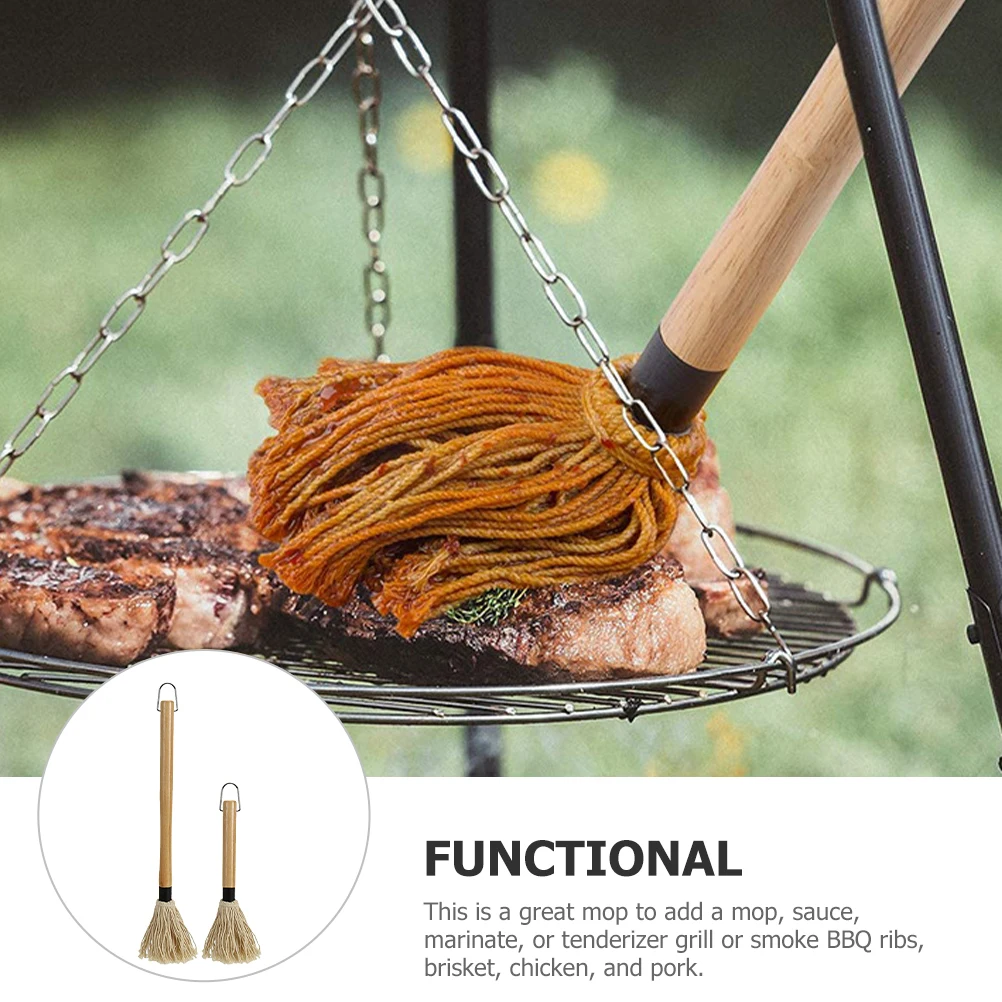 2 Pcs BBQ Dip Brush Barbeque Mop Basting Barbecue Mops Brushes Grill Grilling Tool
2 Pcs BBQ Dip Brush Barbeque Mop Basting Barbecue Mops Brushes Grill Grilling Tool