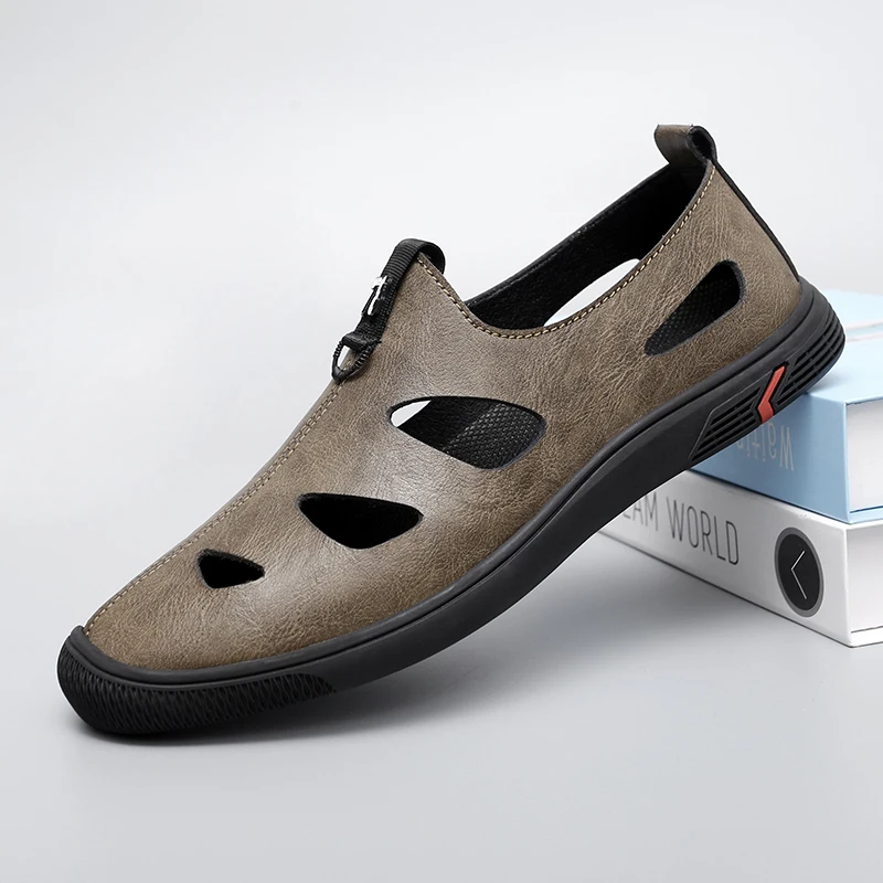 Summer Men Sandals Genuine Leather Mens Casual Shoes Outdoor Men Leather Sandals for Men Beach Shoes Roman mens Shoes
Summer Men Sandals Genuine Leather Mens Casual Shoes Outdoor Men Leather Sandals for Men Beach Shoes Roman mens Shoes