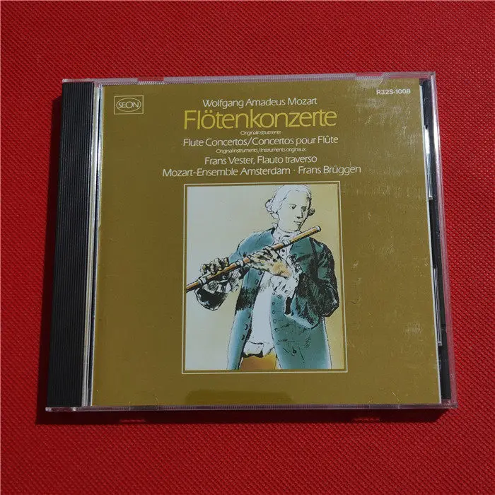 CD Mozart:Flute Concertos-Frans Vester,Mozart-Ensemble Amsterdam,Frans Brüggen-Seon Original Instruments Early Music Classical
CD Mozart:Flute Concertos-Frans Vester,Mozart-Ensemble Amsterdam,Frans Brüggen-Seon Original Instruments Early Music Classical