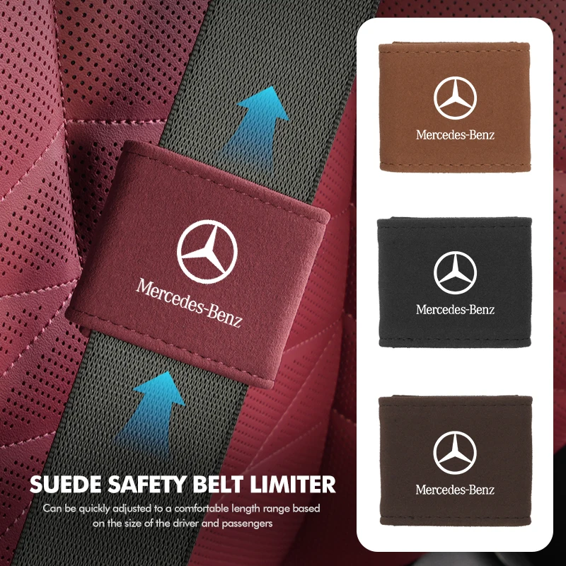 Suede Car Seat Belt Buckle Stopper Safety Belt Limiter Badge Accessories For Mercedes Benz CLK GLC W212 C200 C300 W203 W204 W205
Suede Car Seat Belt Buckle Stopper Safety Belt Limiter Badge Accessories For Mercedes Benz CLK GLC W212 C200 C300 W203 W204 W205