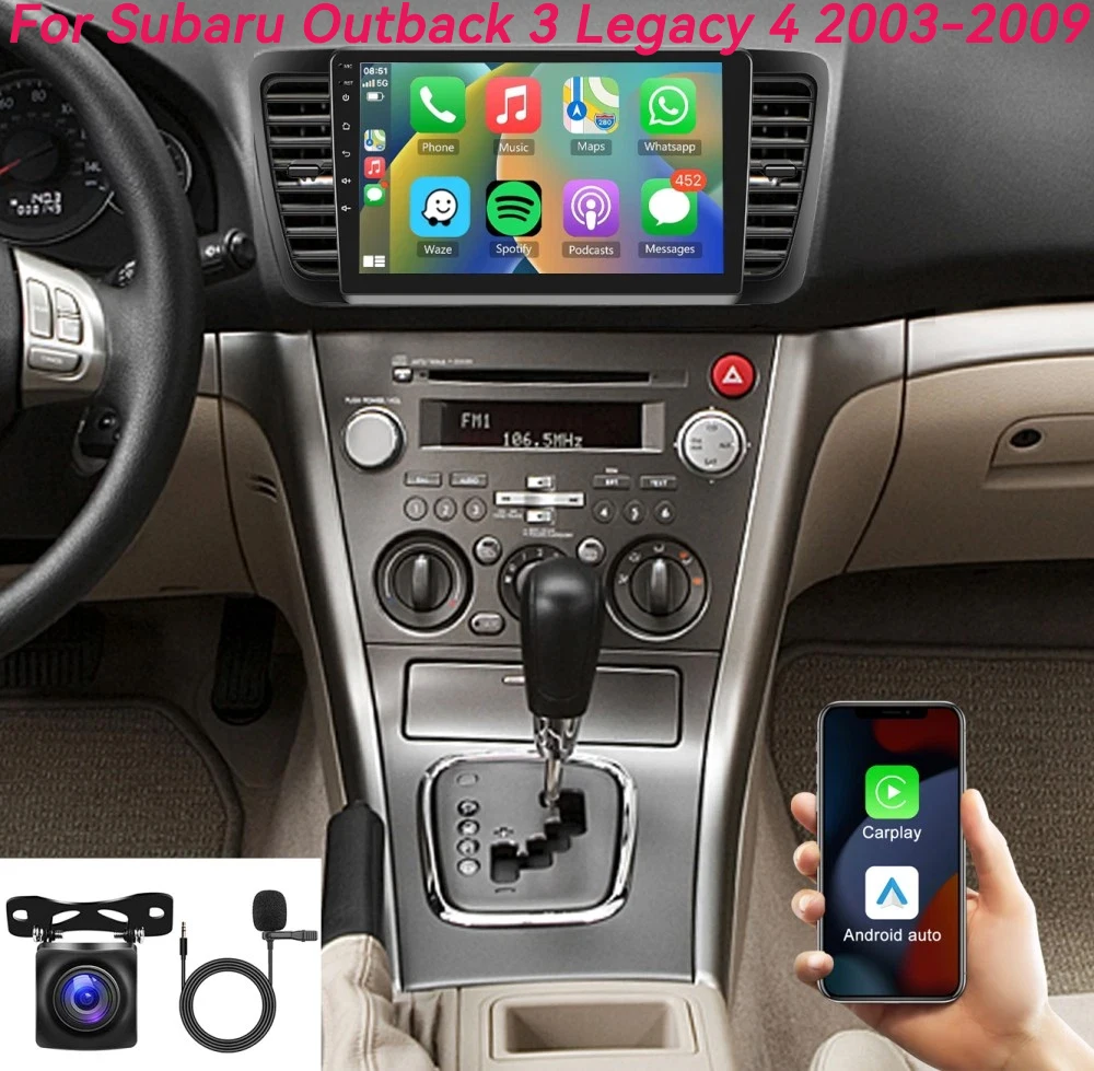 Android 16 Carplay Auto Car Radio For Subaru Outback 3 Legacy 4 2003-2009 Multimedia Player Navigation GPS 4G+WIFI Head Unit
Android 16 Carplay Auto Car Radio For Subaru Outback 3 Legacy 4 2003-2009 Multimedia Player Navigation GPS 4G+WIFI Head Unit