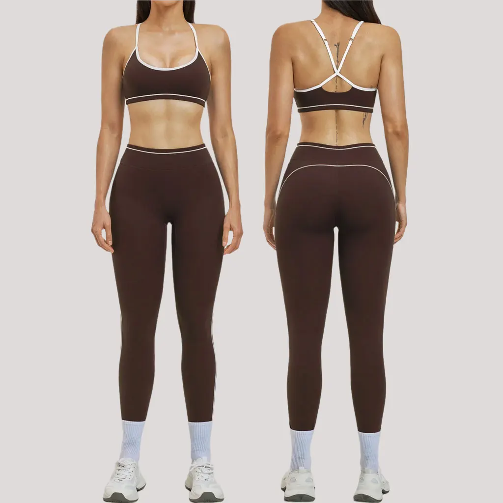New Nude Feel Sports Sets Woman Set Sexy Outfits Tight-fitting Beauty Back Outdoor Running Sport Clothing Woman Yoga Suit
New Nude Feel Sports Sets Woman Set Sexy Outfits Tight-fitting Beauty Back Outdoor Running Sport Clothing Woman Yoga Suit