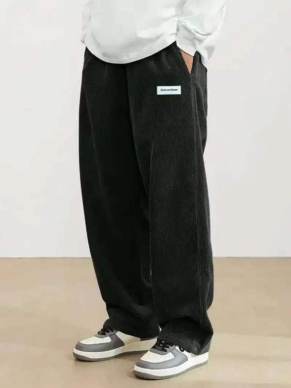Men's corduroy loose European size hanging multi-functional casual straight leg pants, suitable for daily travel
Men's corduroy loose European size hanging multi-functional casual straight leg pants, suitable for daily travel