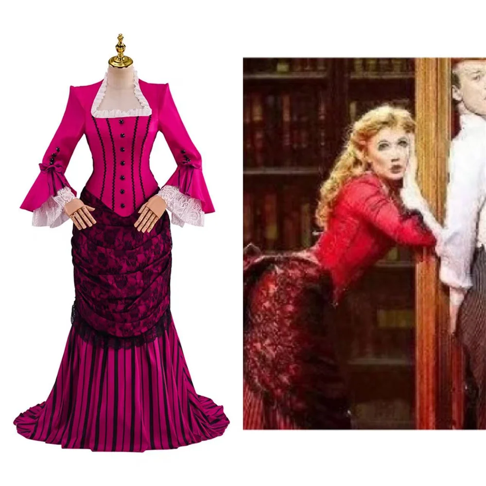 Музыкальный костюм Сибилы для косплея, женский викторианский эдвардианский бродвейский сценический карнавальный костюм
Музыкальный костюм Сибилы для косплея, женский викторианский эдвардианский бродвейский сценический карнавальный костюм