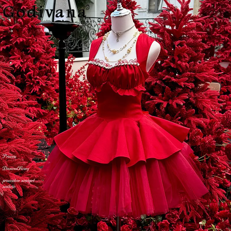 Red Ballet Style Fashion Birthday Party Dress Woman's High-Waisted Slim Elegant Sexy Ball Gown Adult Ceremony Evening Dresses
Red Ballet Style Fashion Birthday Party Dress Woman's High-Waisted Slim Elegant Sexy Ball Gown Adult Ceremony Evening Dresses