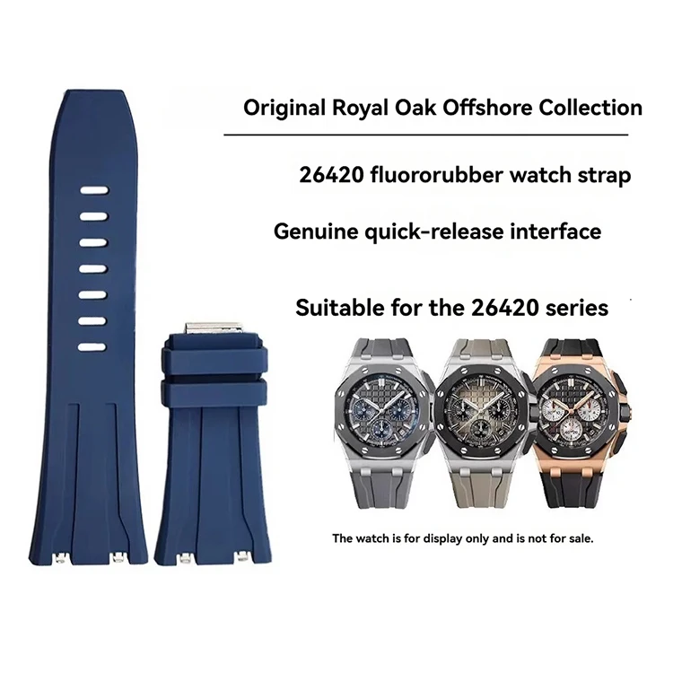 For Audemars Piguet Royal Oak Offshore AP26420 Series Watch Strap Quick Release High Quality Fluororubber Watch Strap for Men
For Audemars Piguet Royal Oak Offshore AP26420 Series Watch Strap Quick Release High Quality Fluororubber Watch Strap for Men