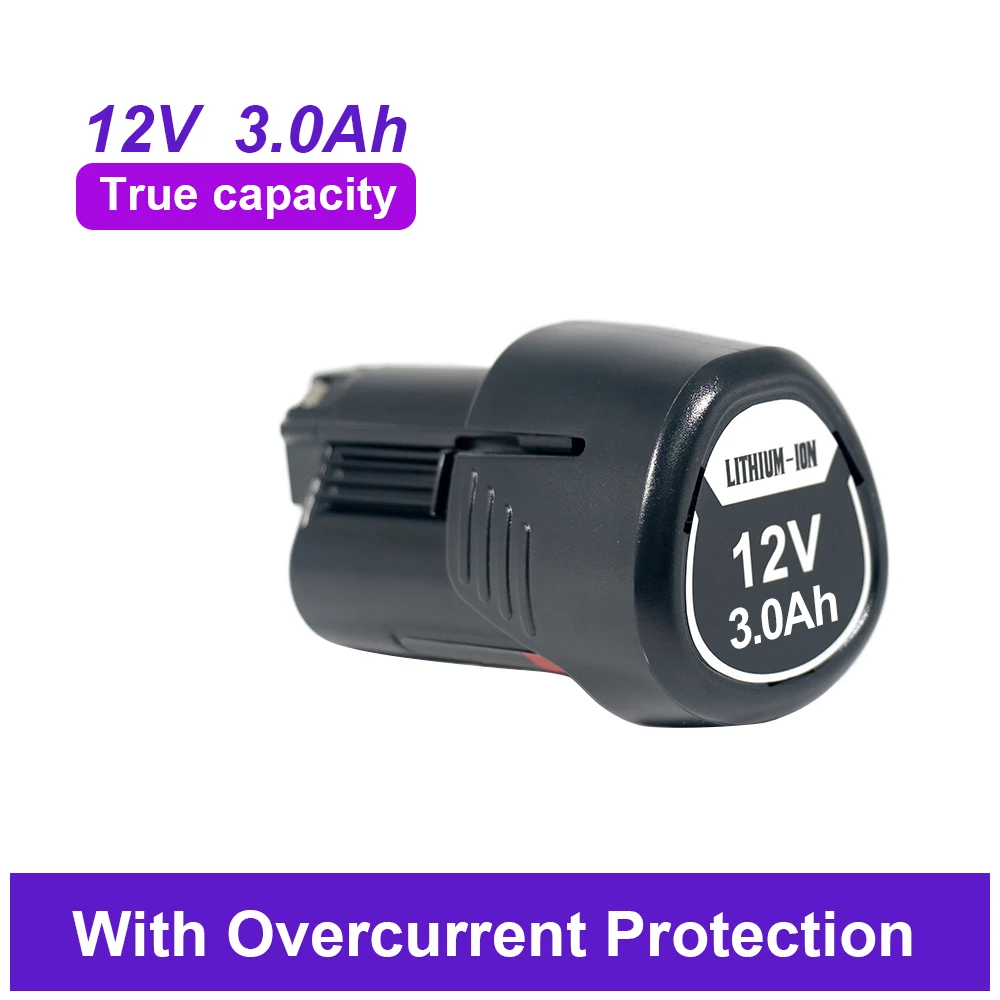 3000MAh 12V Max Lithium-Ion Battery Replacement for Bosch BAT414 BAT420 GBA12V30, Compatible with Bosch 12V Cordless Power Tools
3000MAh 12V Max Lithium-Ion Battery Replacement for Bosch BAT414 BAT420 GBA12V30, Compatible with Bosch 12V Cordless Power Tools