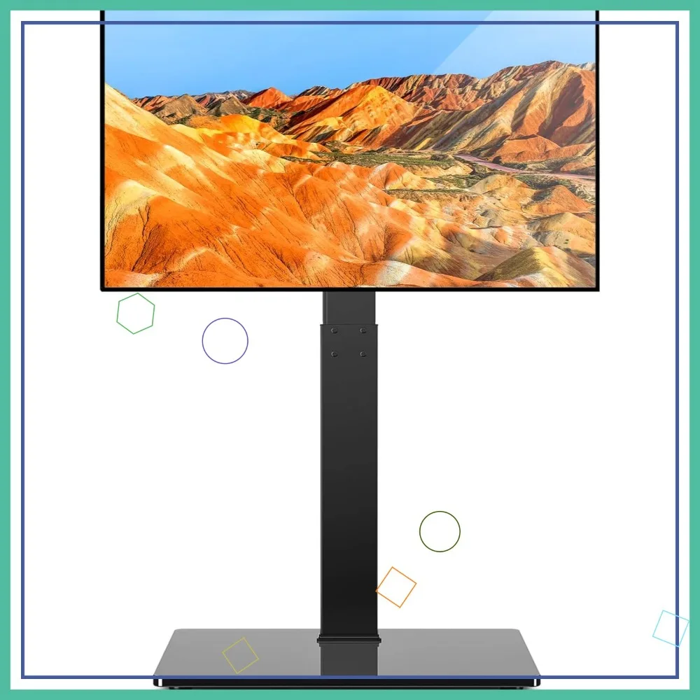 Universal TV Stand Base for 32-75 Inch TVs, Swivel Height Adjustable, Black Tempered Glass with Media Storage
Universal TV Stand Base for 32-75 Inch TVs, Swivel Height Adjustable, Black Tempered Glass with Media Storage