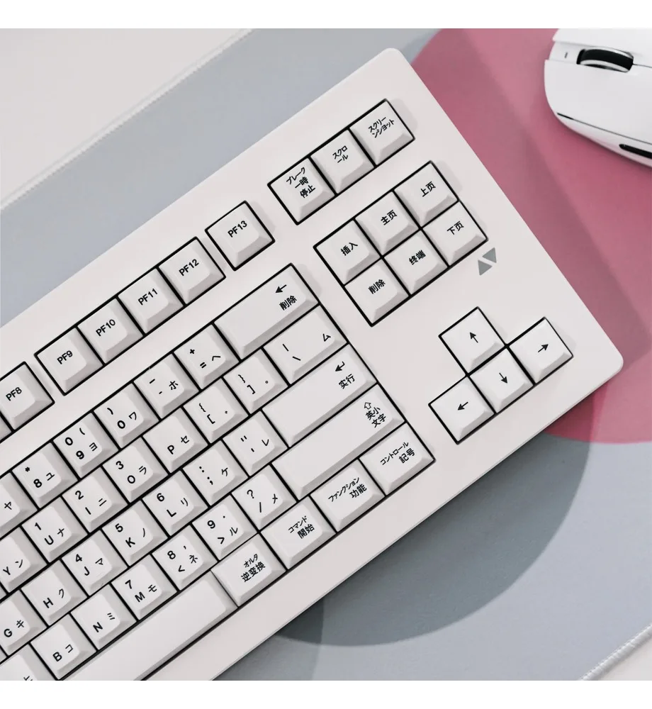 White FK201 mechanical keyboard keycap PBT sublimation magnetic axis customization Original height 87/108
White FK201 mechanical keyboard keycap PBT sublimation magnetic axis customization Original height 87/108