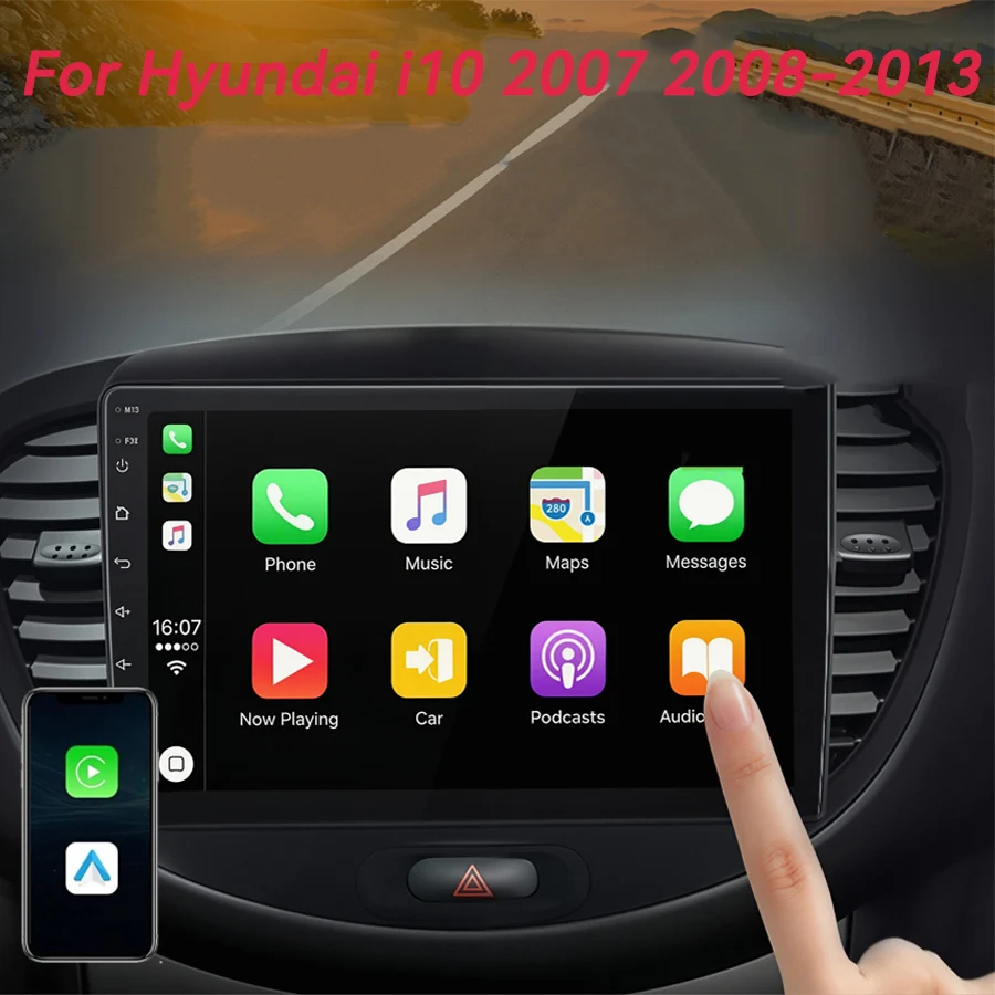 Android 16 CarPlay Auto For Hyundai i10 2007 2008 2009 2010 2011-2013 Car Radio GPS Multimedia Player Stereo Head Unit WIFI+4G
Android 16 CarPlay Auto For Hyundai i10 2007 2008 2009 2010 2011-2013 Car Radio GPS Multimedia Player Stereo Head Unit WIFI+4G
