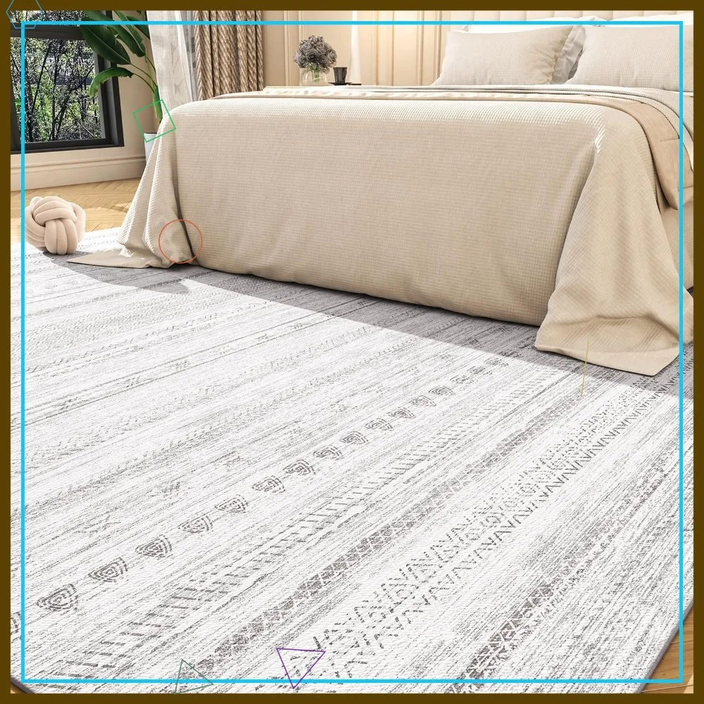 Ковер 5x7 футов, машинная стирка, ультрамягкий, в марокканском стиле бохо с эффектом потертости, для гостиной, спальни, офиса, серый нейтральный оттенок
Ковер 5x7 футов, машинная стирка, ультрамягкий, в марокканском стиле бохо с эффектом потертости, для гостиной, спальни, офиса, серый нейтральный оттенок