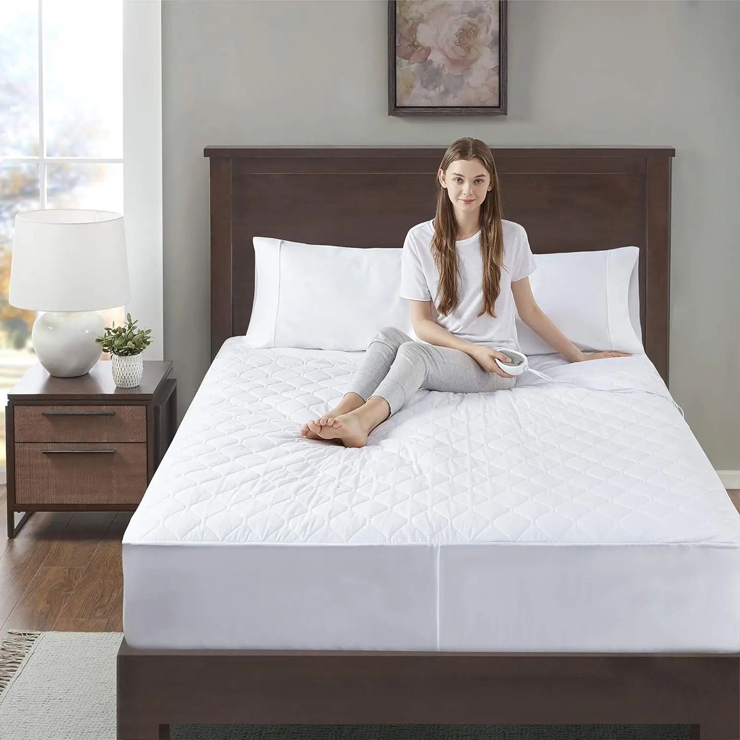 Наматрасник Degrees Of Comfort Twin Xl с подогревом | Электрический подогреватель кровати с зоновым подогревом и автоматическим отключением | Подходит для 15 дюймов | 12,5 футов
Наматрасник Degrees Of Comfort Twin Xl с подогревом | Электрический подогреватель кровати с зоновым подогревом и автоматическим отключением | Подходит для 15 дюймов | 12,5 футов