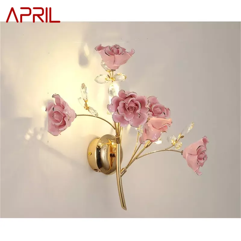 APRIL European Style Indoor Wall Lamp Pink Crystal Luxury Fixtures LED Modern Light Sconces for Home Decoration
APRIL European Style Indoor Wall Lamp Pink Crystal Luxury Fixtures LED Modern Light Sconces for Home Decoration