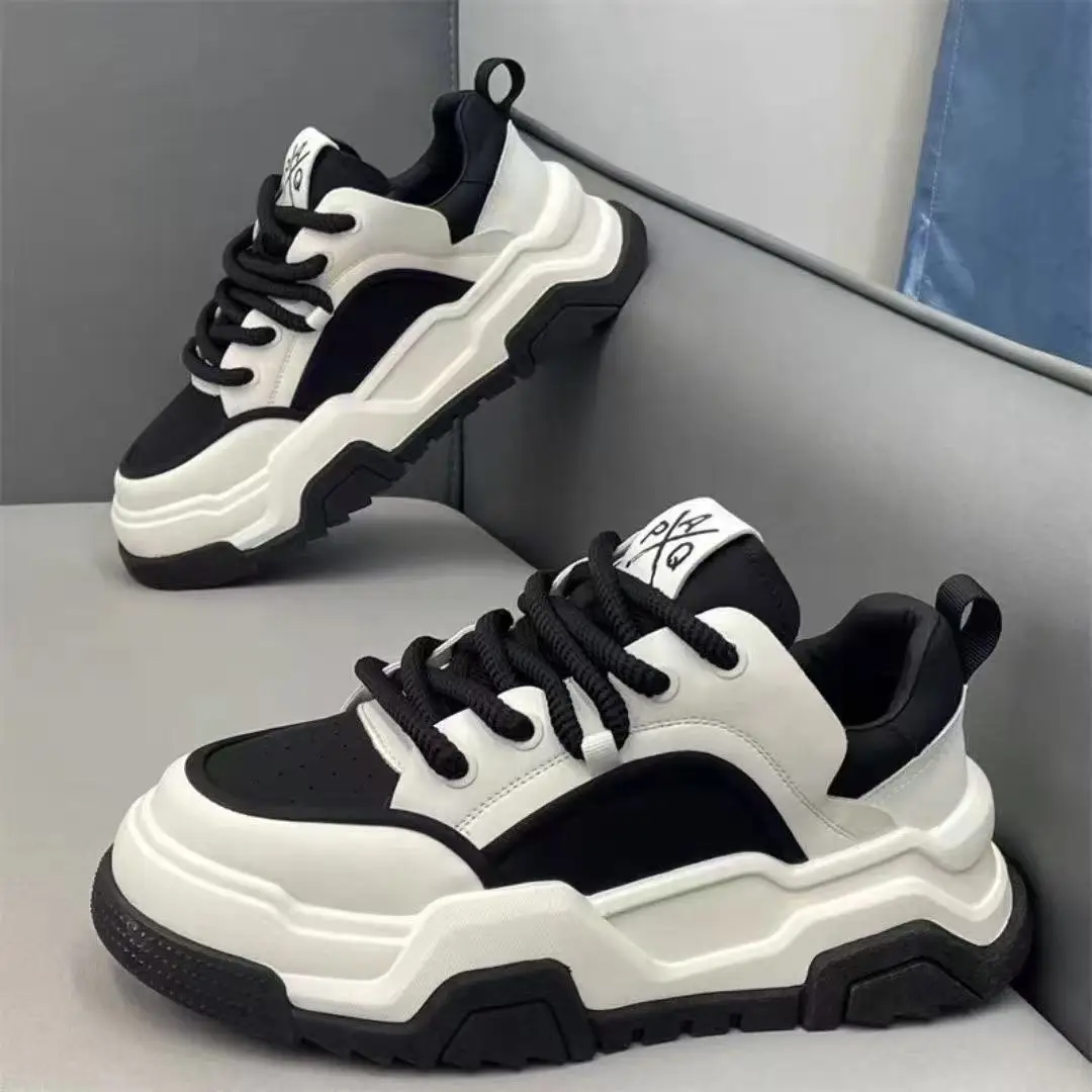 Spring 2026 Men's Breathable Low-Top Sneakers Trendy Dad Shoes Thick Bottom Casual Sports White Shoes for Men
Spring 2026 Men's Breathable Low-Top Sneakers Trendy Dad Shoes Thick Bottom Casual Sports White Shoes for Men