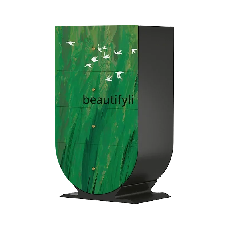 Light French medieval solid wood four-chest cabinet, bedroom, bedside storage cabinet, small household side cabinet 
Light French medieval solid wood four-chest cabinet, bedroom, bedside storage cabinet, small household side cabinet