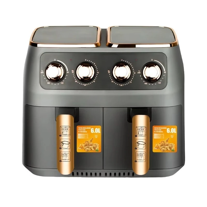 Wholesale New Luxury Electric Air Fryer Double Basket 12L Multi-functional Powerful Kitchen Appliance Roasting Digital Square
Wholesale New Luxury Electric Air Fryer Double Basket 12L Multi-functional Powerful Kitchen Appliance Roasting Digital Square