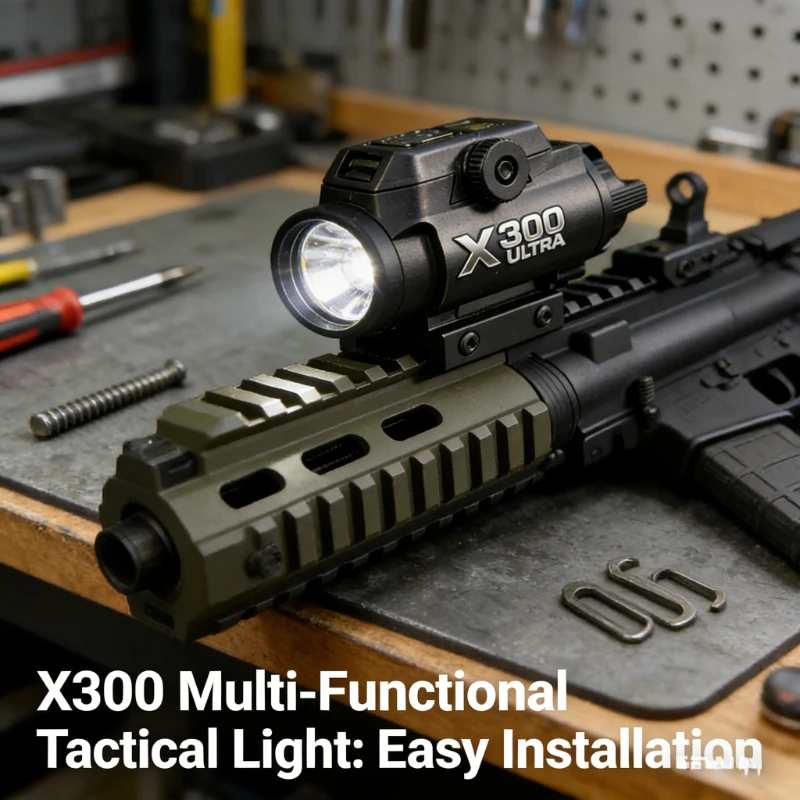 Многофункциональный тактический фонарь X300: крепление на 20-мм планку для игрушечных страйкбольных пистолетов, CS-матчей, охоты, военных игр
Многофункциональный тактический фонарь X300: крепление на 20-мм планку для игрушечных страйкбольных пистолетов, CS-матчей, охоты, военных игр