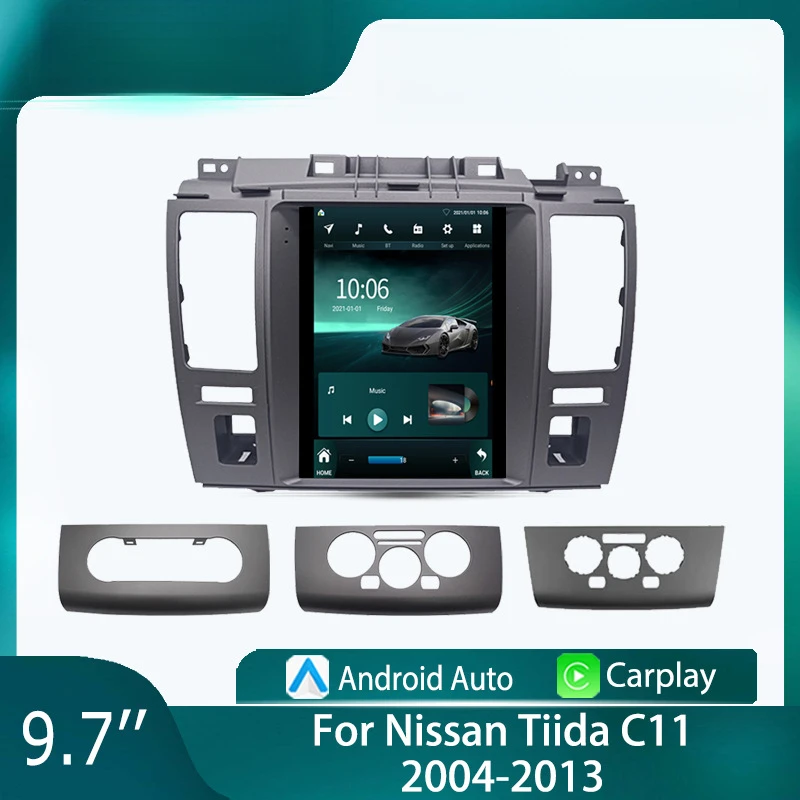 For Nissan Tiida C11 2004 2005-2013 Car Multimedia Player Android Car Player GPS WIFI Carplay 4G Car Radio Navigation Stereo
For Nissan Tiida C11 2004 2005-2013 Car Multimedia Player Android Car Player GPS WIFI Carplay 4G Car Radio Navigation Stereo