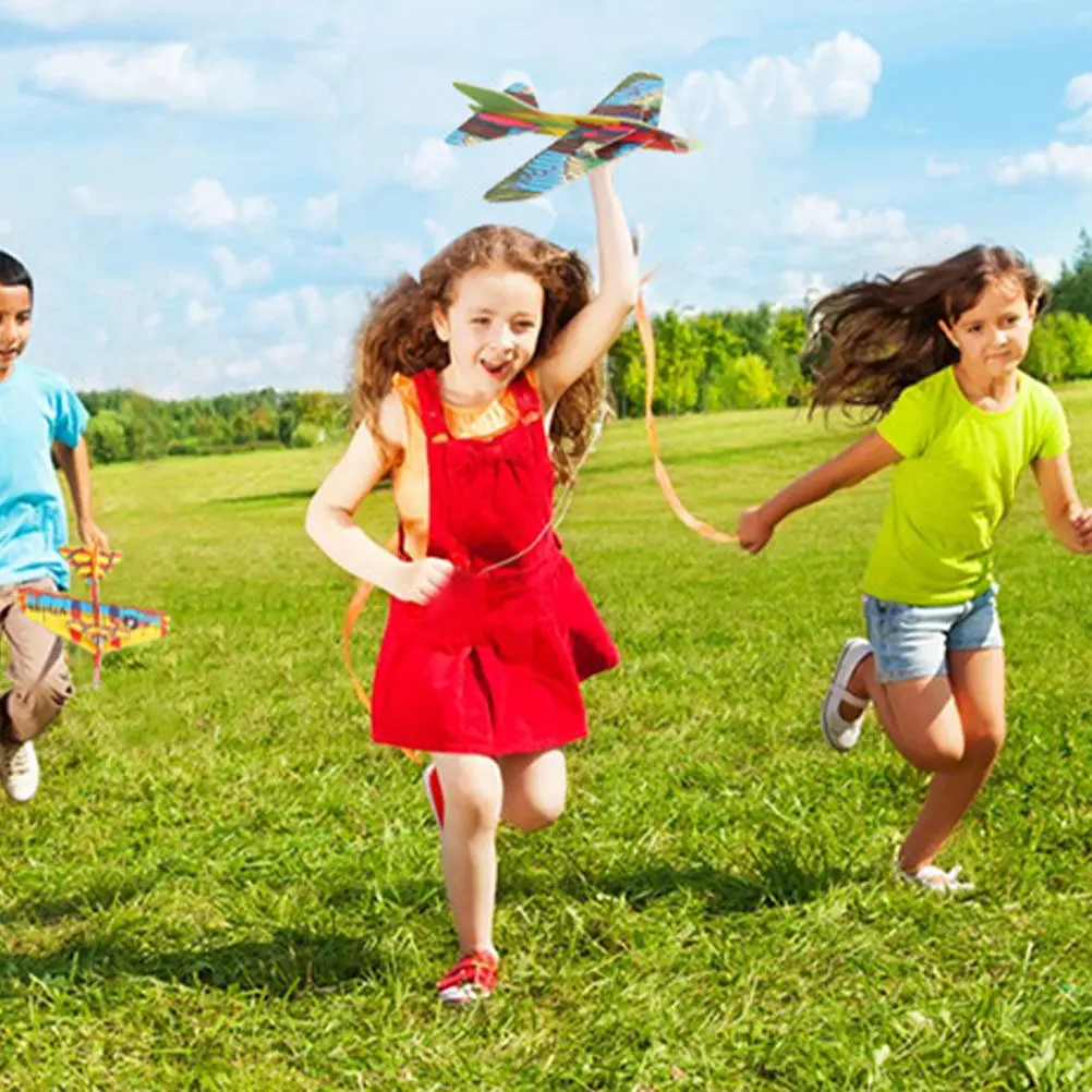 6Pcs Foam Airplane Throwing Glider Outdoor Fun Creative Circle Around Airplane Educational Children Assembled Play
6Pcs Foam Airplane Throwing Glider Outdoor Fun Creative Circle Around Airplane Educational Children Assembled Play