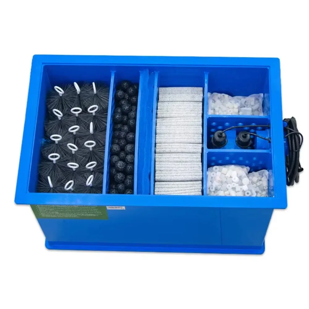 Aquarium fish pond filtration system Household combination brush cotton UV lamp Koi pond filter Garden pond filtration system
Aquarium fish pond filtration system Household combination brush cotton UV lamp Koi pond filter Garden pond filtration system