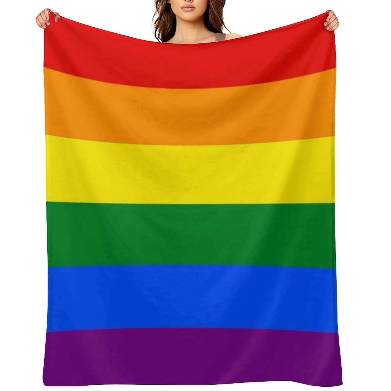 Rainbow flag Throw Blanket Blankets For Baby Decorative Beds Beautifuls Flannel Blankets
Rainbow flag Throw Blanket Blankets For Baby Decorative Beds Beautifuls Flannel Blankets