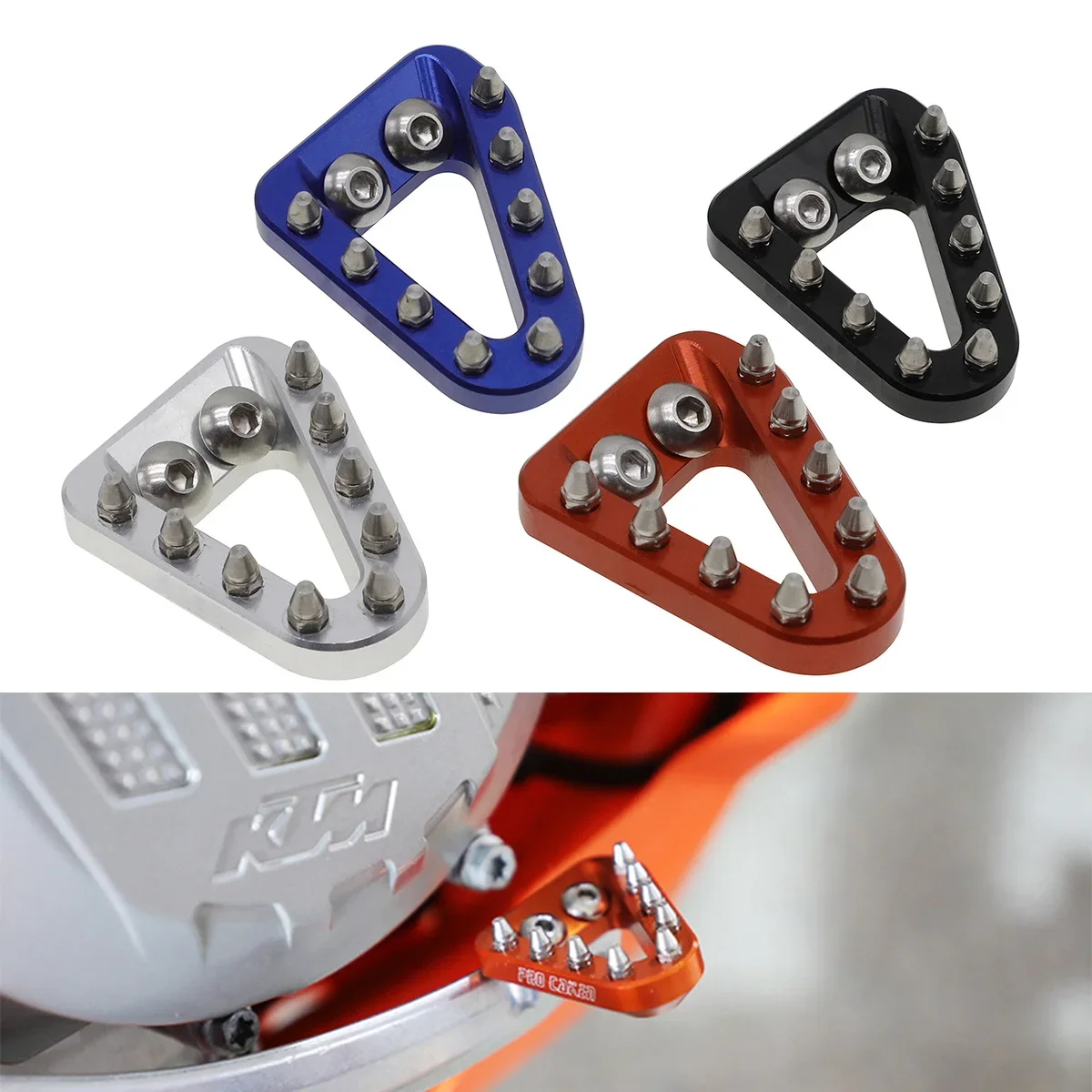 CNC Rear Brake Pedal Step Tip Plate For KTM XC XCF XCW SX SXF EXC EXCF TPi 6 Day 125 150 250 350 450 500 2017-2020 2021 2022
CNC Rear Brake Pedal Step Tip Plate For KTM XC XCF XCW SX SXF EXC EXCF TPi 6 Day 125 150 250 350 450 500 2017-2020 2021 2022