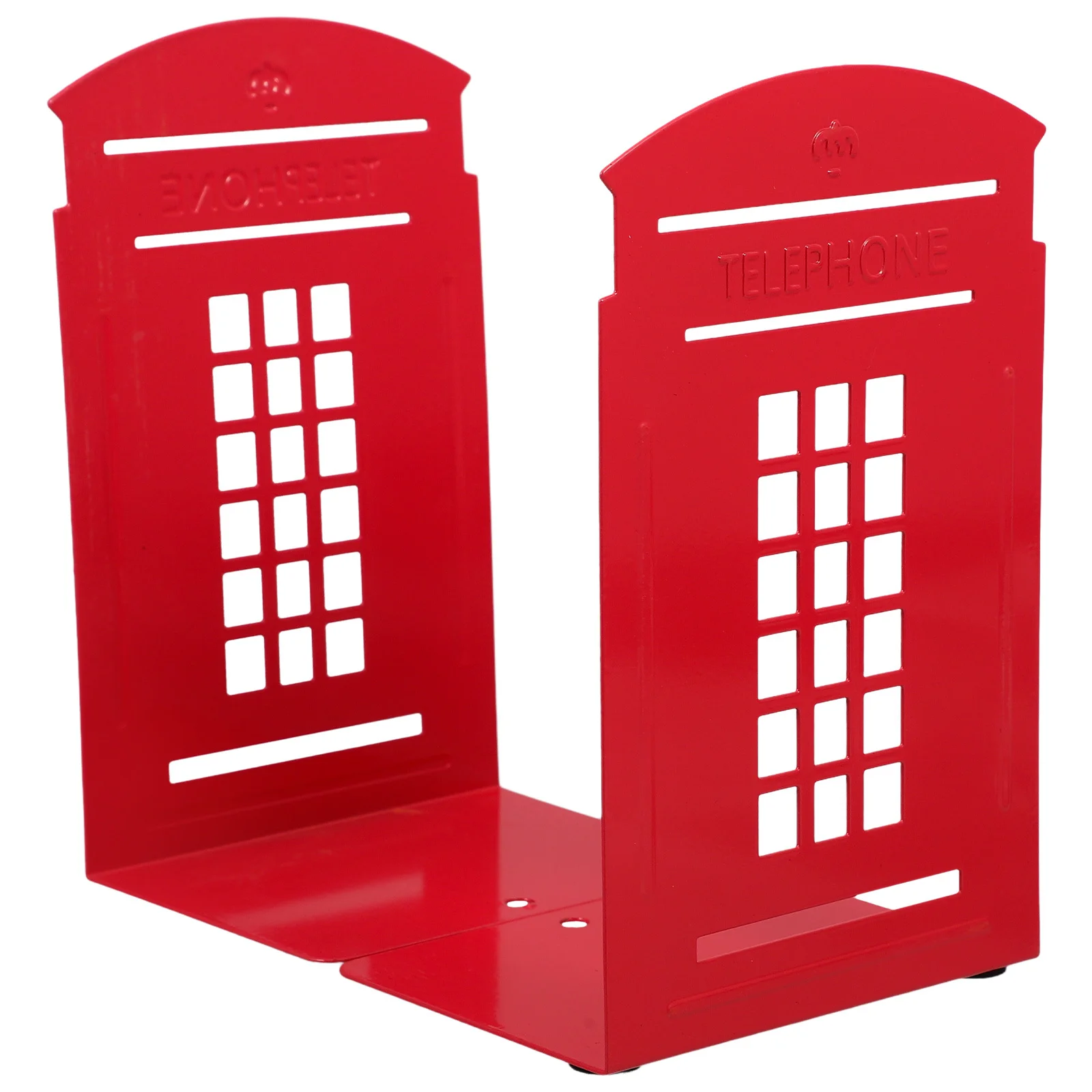 2Pcs Creative Iron Bookend Vintage Telephone Booth Style Decorative Book Holder for Home Office Bookshelves British Style Metal
2Pcs Creative Iron Bookend Vintage Telephone Booth Style Decorative Book Holder for Home Office Bookshelves British Style Metal